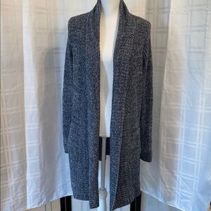 Barefoot Dreams Cozy Chic Lite Montecito Long Open Front Ribbed Cardigan Large